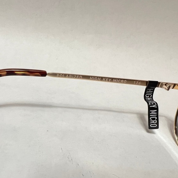 New Quay Australia High Key Micro Sunglasses Polarized Gold Brown Fade - Picture 6 of 8